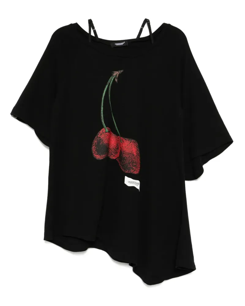 Undercover T-Shirt mit grafischem Print - Schwarz Schwarz