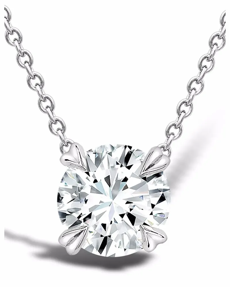 Pragnell 18kt Weißgoldhalskette mit Diamanten - Silber Silber