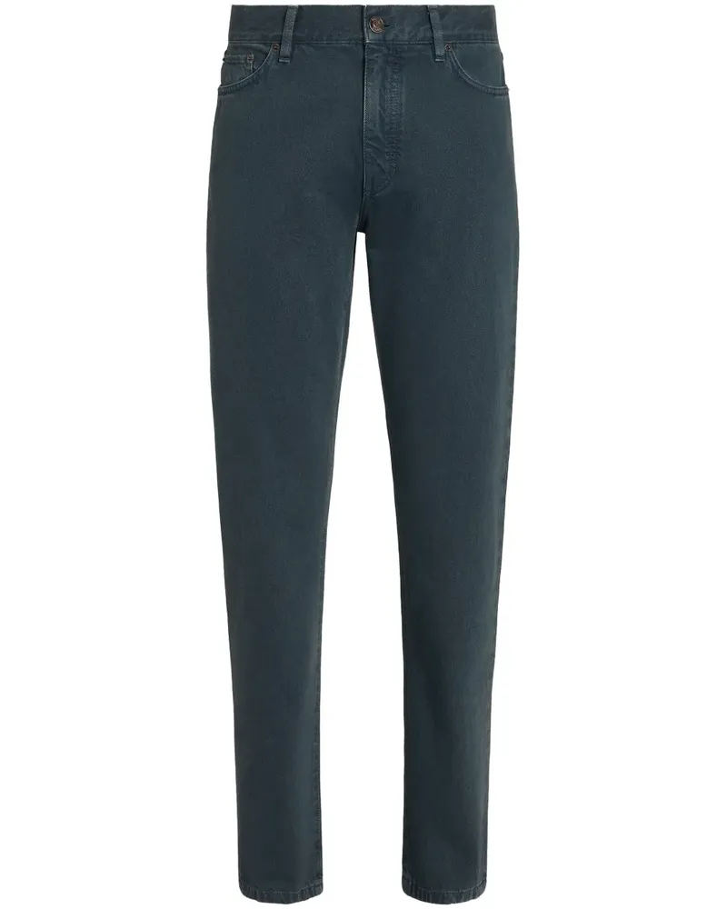 Ermenegildo Zegna Roccia Jeans mit Stone-Wash-Effekt - Blau Blau