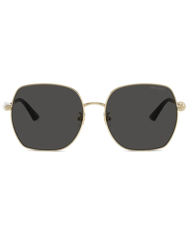 Jimmy Choo Sonnenbrille mit Kristallen - Gold Gold