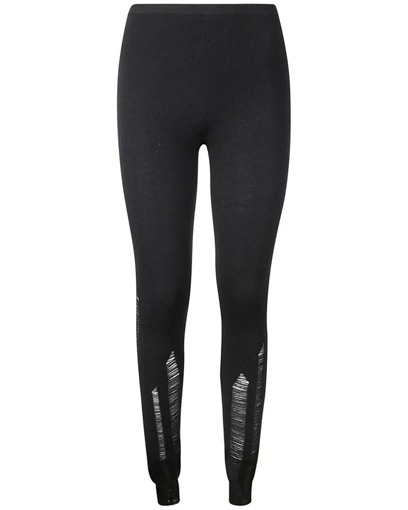 Maison Margiela Leggings im Distressed-Look - Schwarz Schwarz