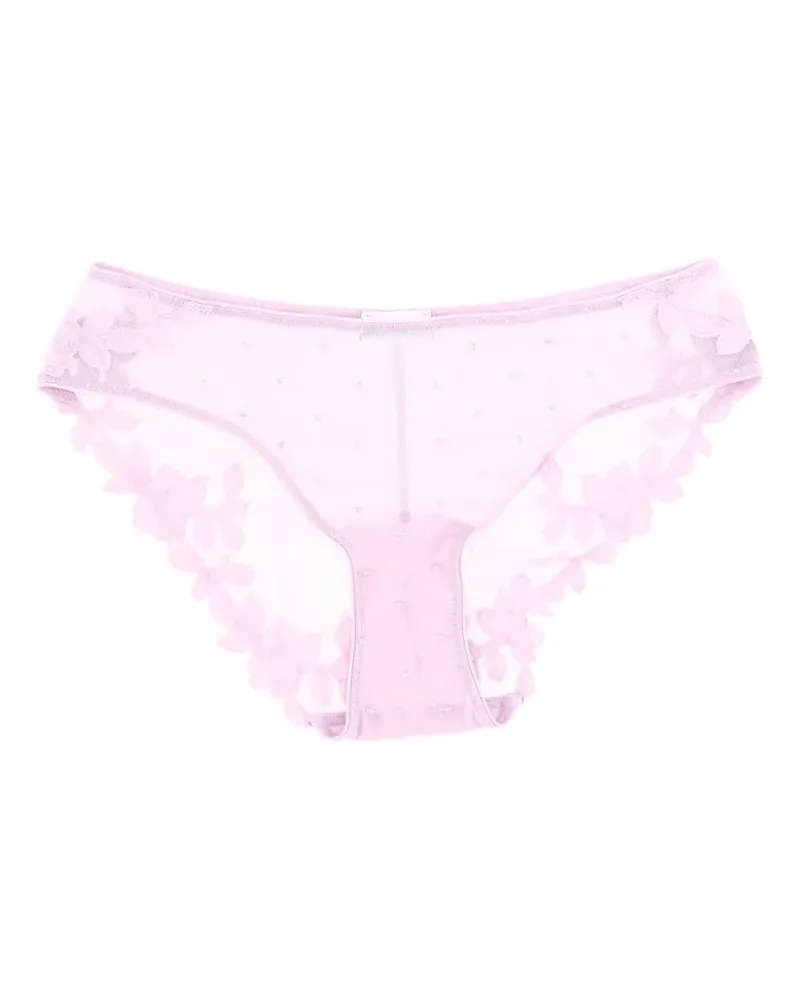 La Perla floral-trim briefs - Rosa Rosa