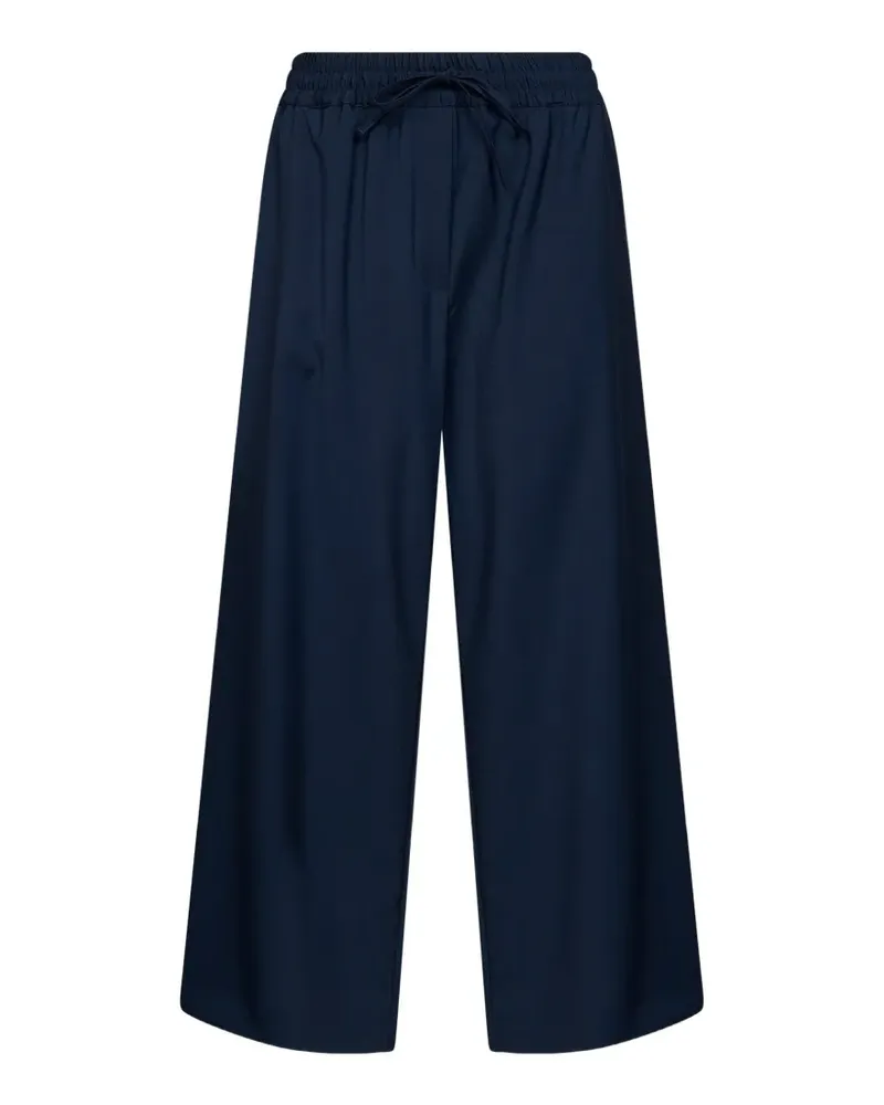 Max Mara drawstring wide-leg trousers - Blau Blau