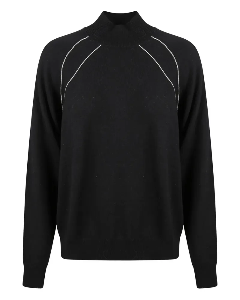 Peserico high-neck long-sleeve sweater - Schwarz Schwarz