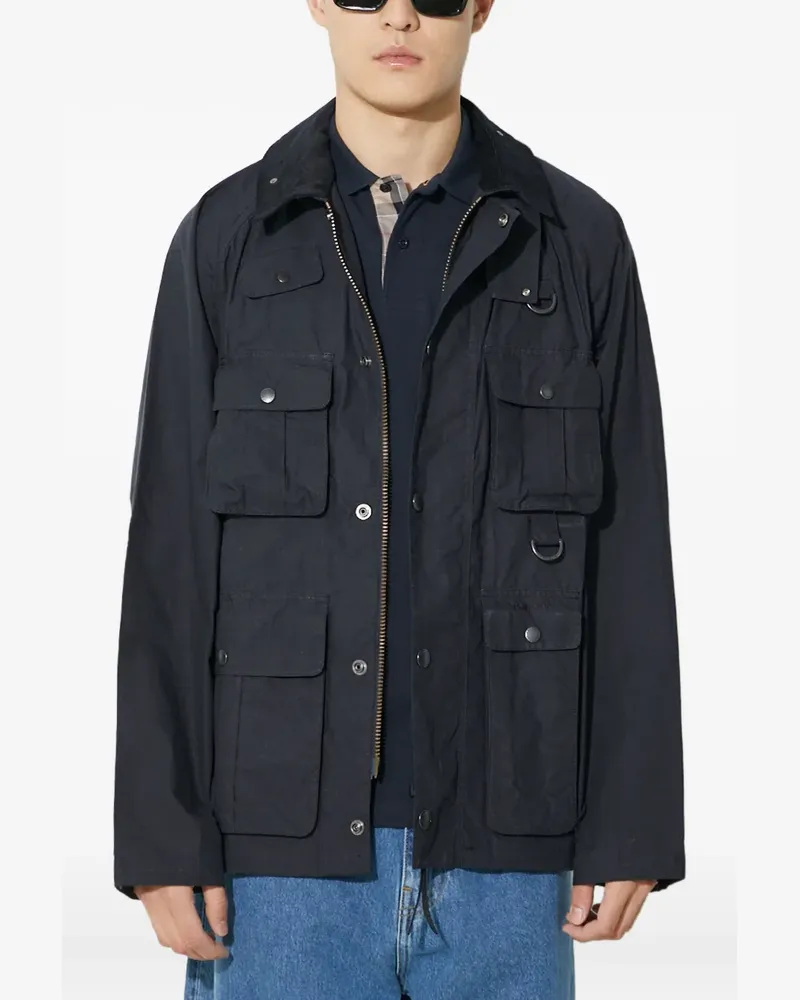 Barbour Jacke mit mehreren Taschen - Blau Blau