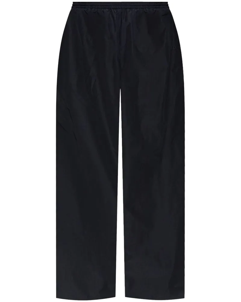 Balenciaga Hose mit weitem Bein - Schwarz Schwarz