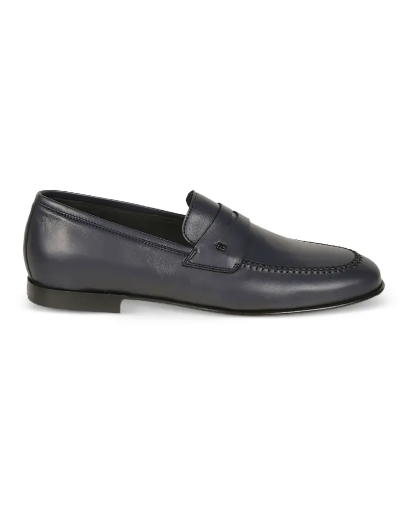 Baldinini leather penny loafers - Blau Blau