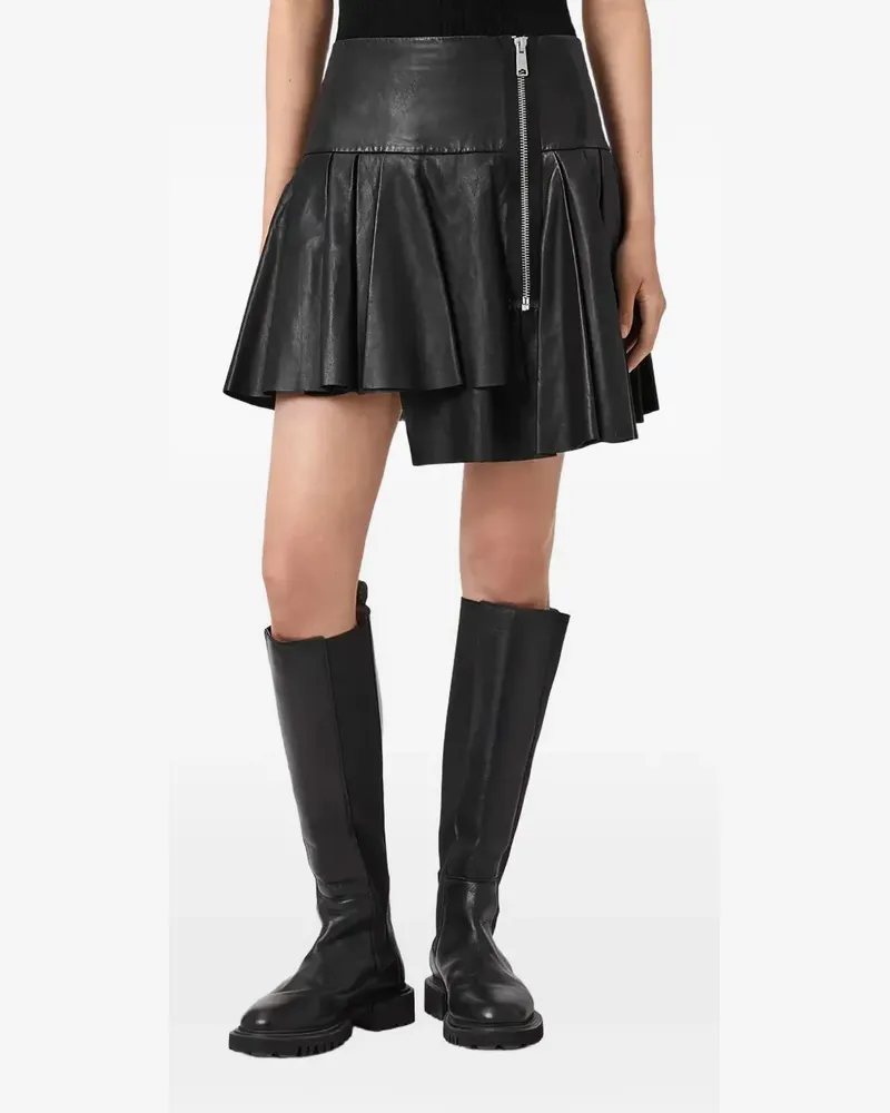 AllSaints Irina pleated mini skirt - Schwarz Schwarz