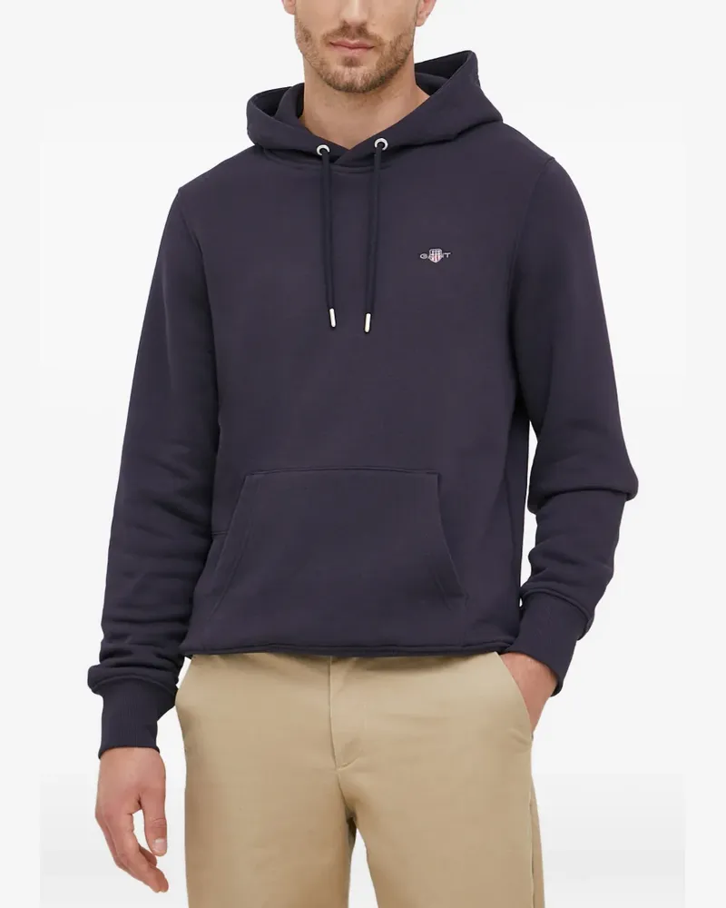 Gant Shield logo hoodie - Blau Blau