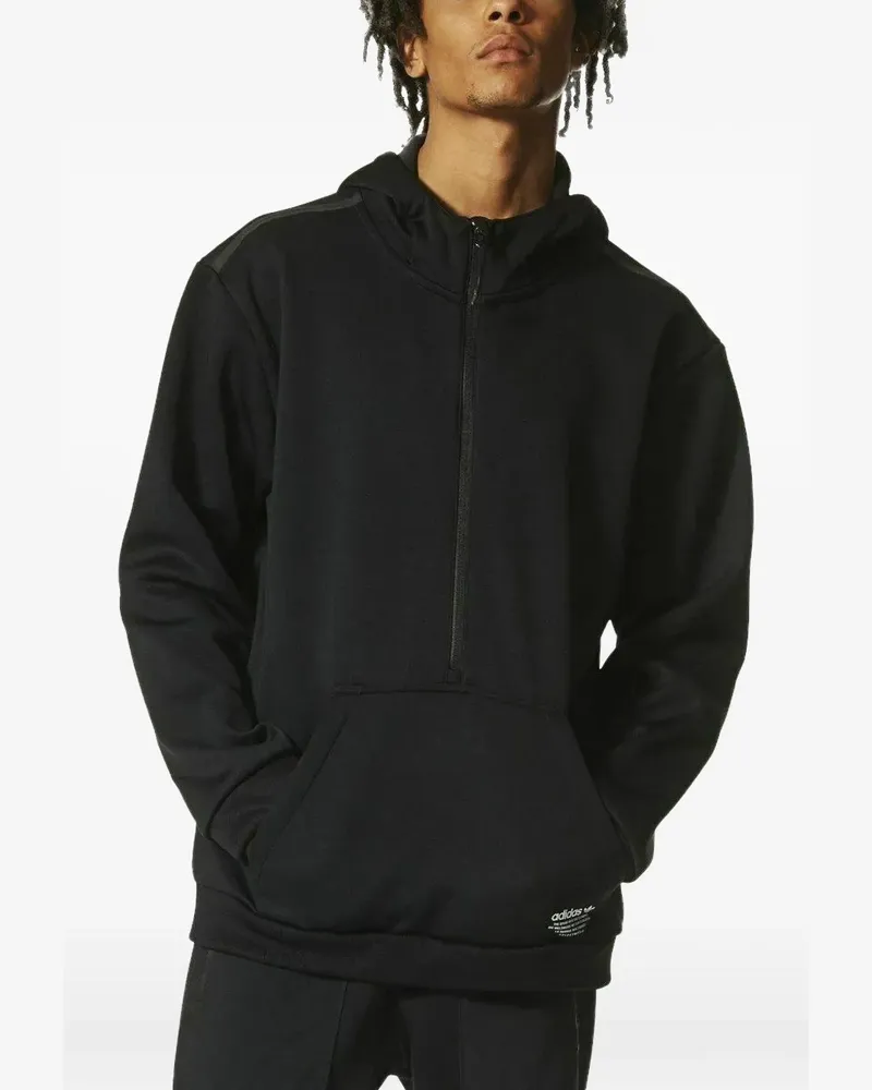 adidas Kapuzenjacke mit Reißverschluss - Schwarz Schwarz