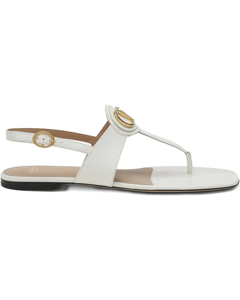 Valentino Garavani logo thong sandals - Weiß Weiß