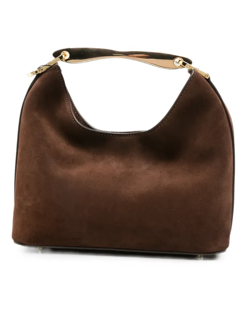 Elleme small Boomerang suede tote bag - Braun Braun