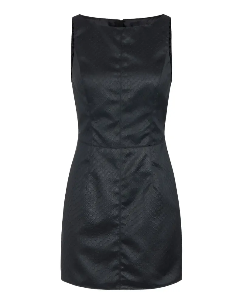 Elisabetta Franchi Taft-Minikleid mit Schuppenmuster - Schwarz Schwarz