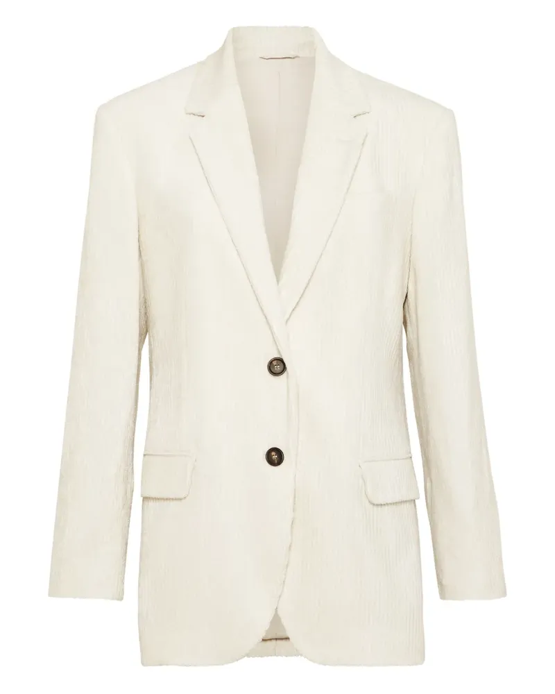 Brunello Cucinelli Sakko aus Cord - Weiß Weiß