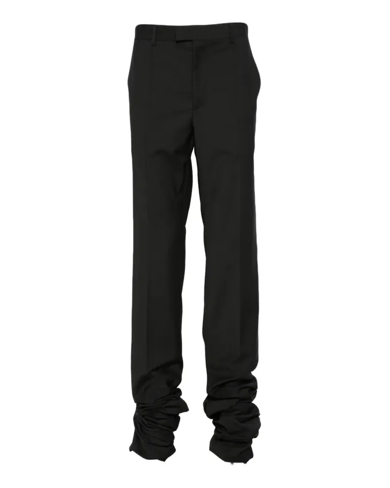 Les Hommes zip-cuff trousers - Schwarz Schwarz