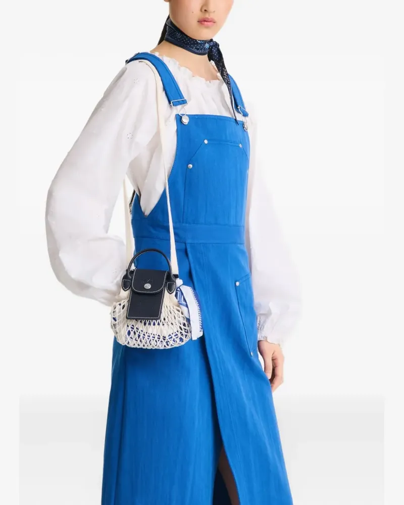 Longchamp Le Pilage Mini-Tasche aus Mesh - Blau Blau