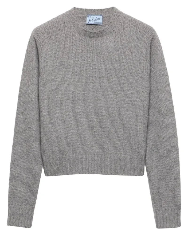 Prada Gerippter Kaschmirpullover - Grau Grau