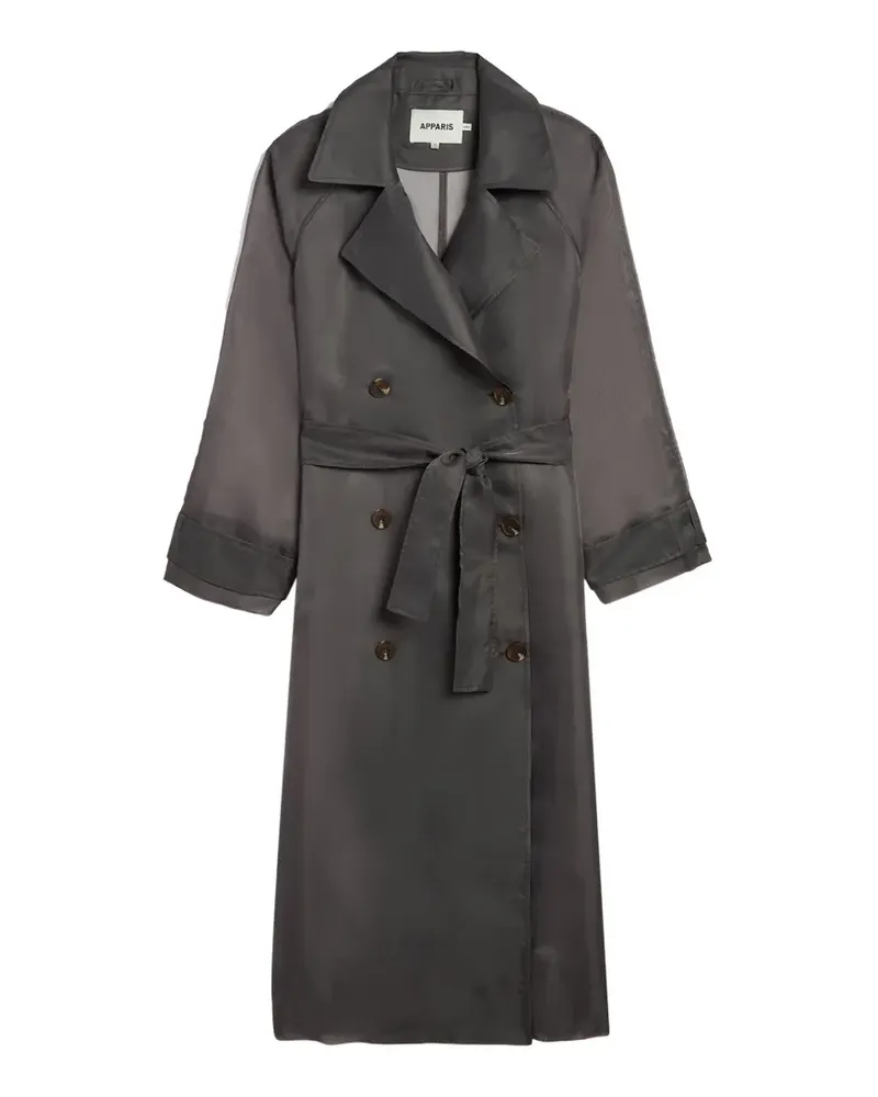 APPARIS Lana belted trench coat - Grau Grau