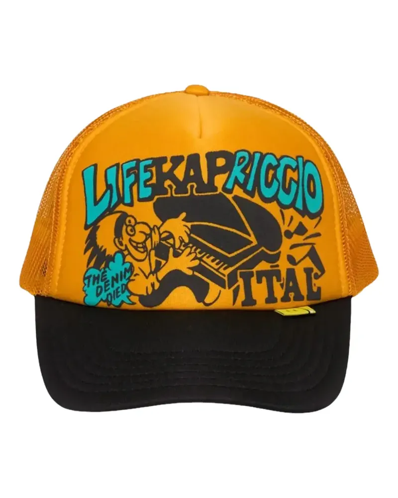 KAPITAL Life Kapriccio Trucker-Baseballkappe - Orange Orange