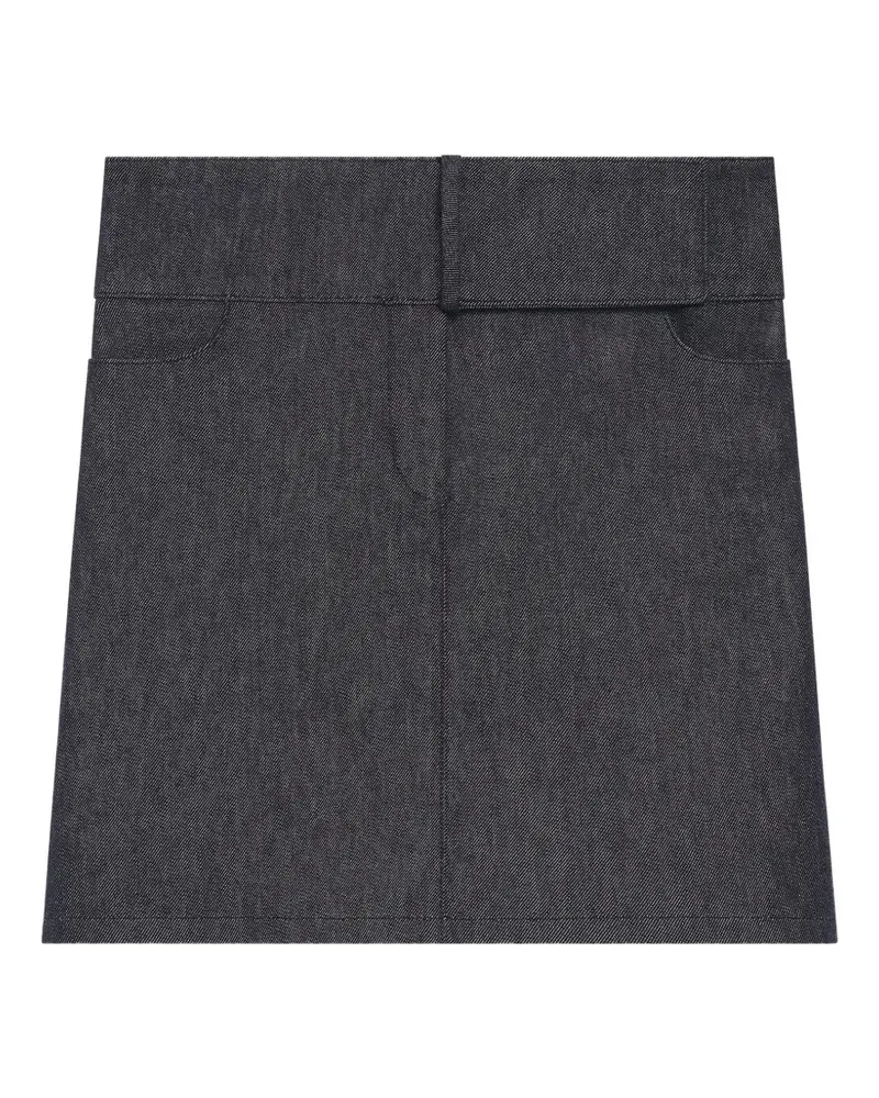 Courrèges Minirock mit Gürtel - Grau Grau