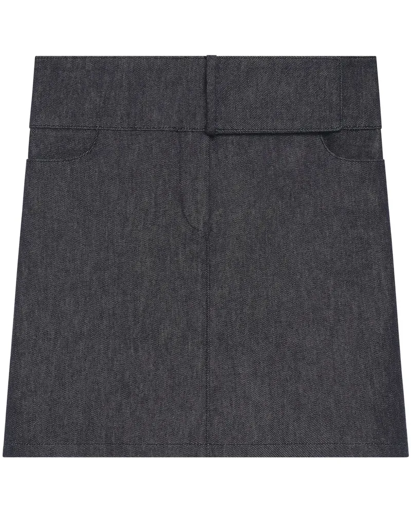 Courrèges Minirock mit Gürtel - Grau Grau