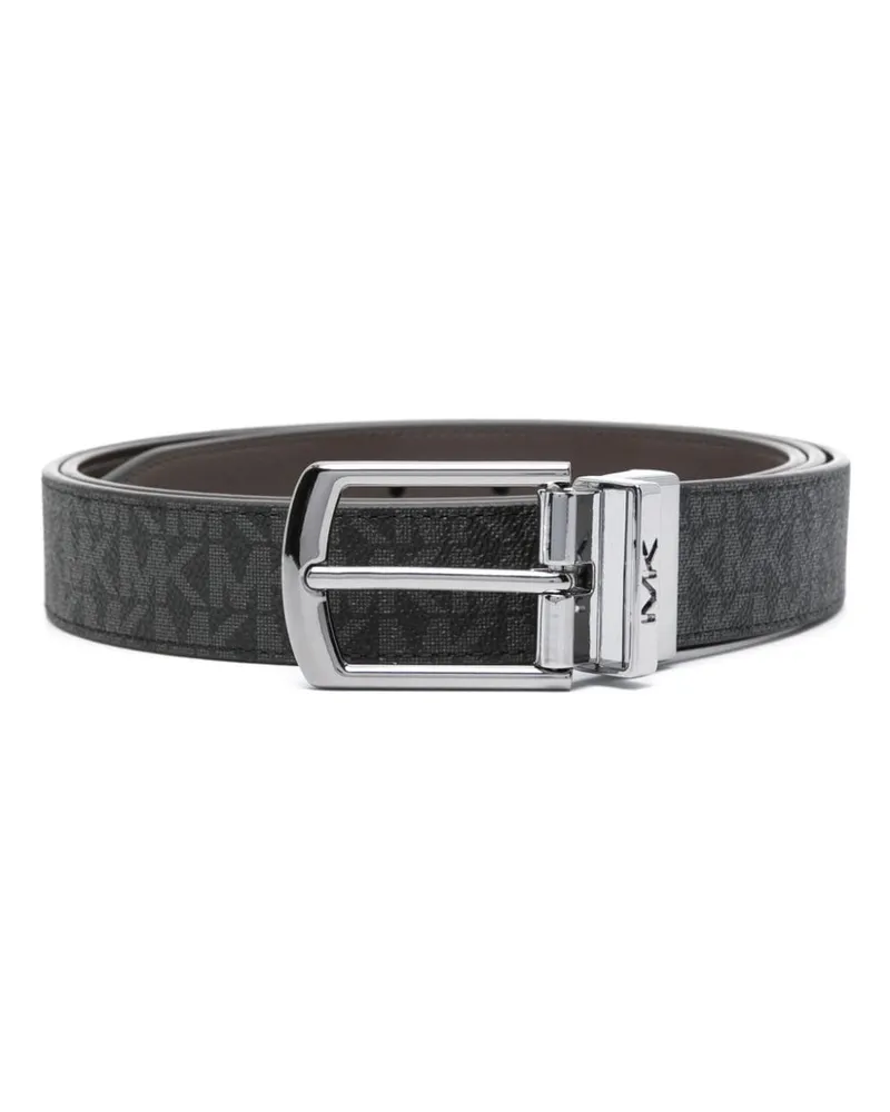 Michael Kors Wendbarer Gürtel mit Logo-Print - Schwarz Schwarz