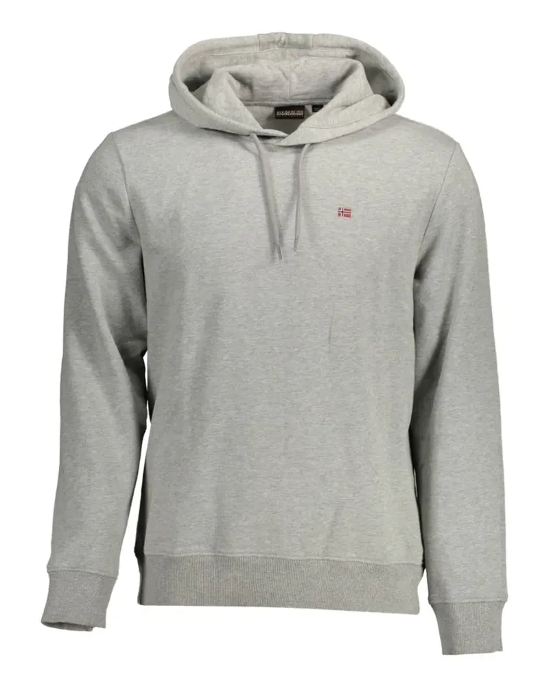 Napapijri Hoodie mit Logo-Patch - Grau Grau