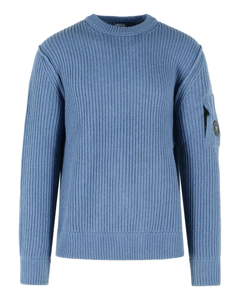 C.P. Company Lens ribbed-knit sweater - Blau Blau