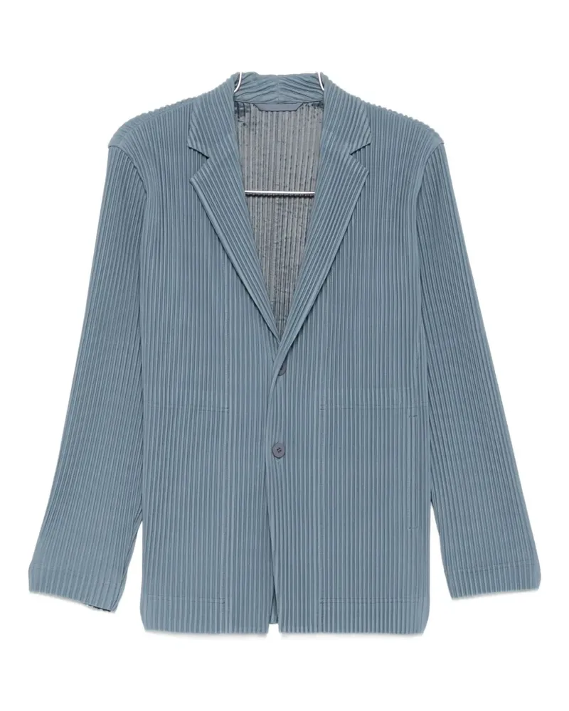 Issey Miyake Plissiertes Sakko - Blau Blau