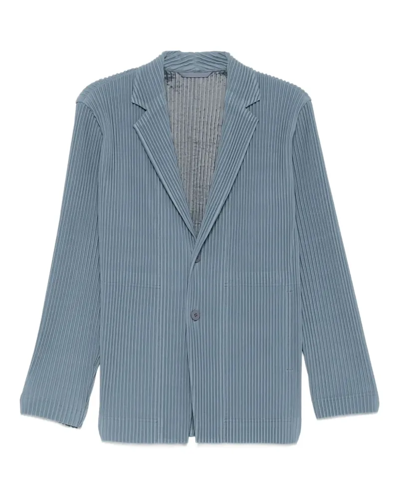 Issey Miyake Plissiertes Sakko - Blau Blau