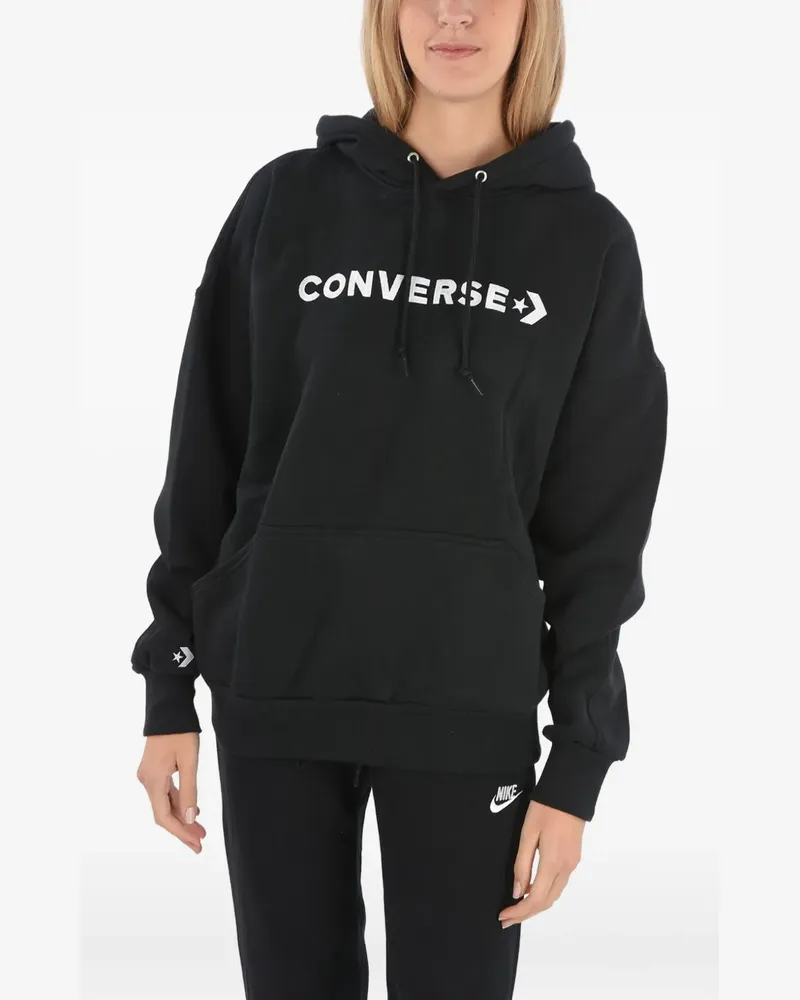 Converse Hoodie mit Logo-Stickerei - Schwarz Schwarz