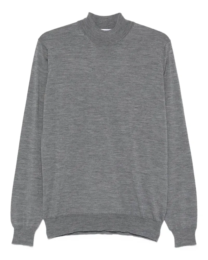 LARDINI Pullover mit Stehkragen - Grau Grau