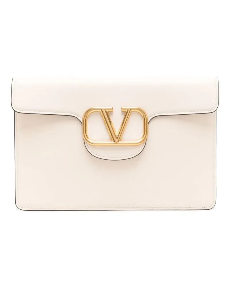 Valentino Garavani Clutch mit VLogo Nude