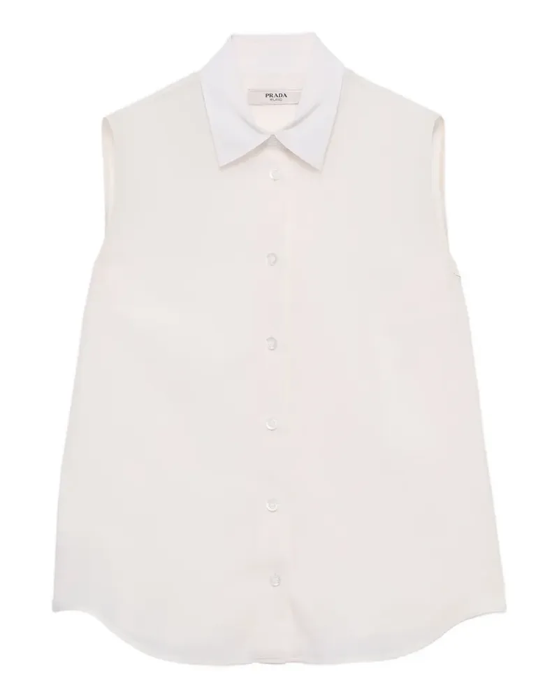 Prada crepe de Chine shirt - Nude Nude