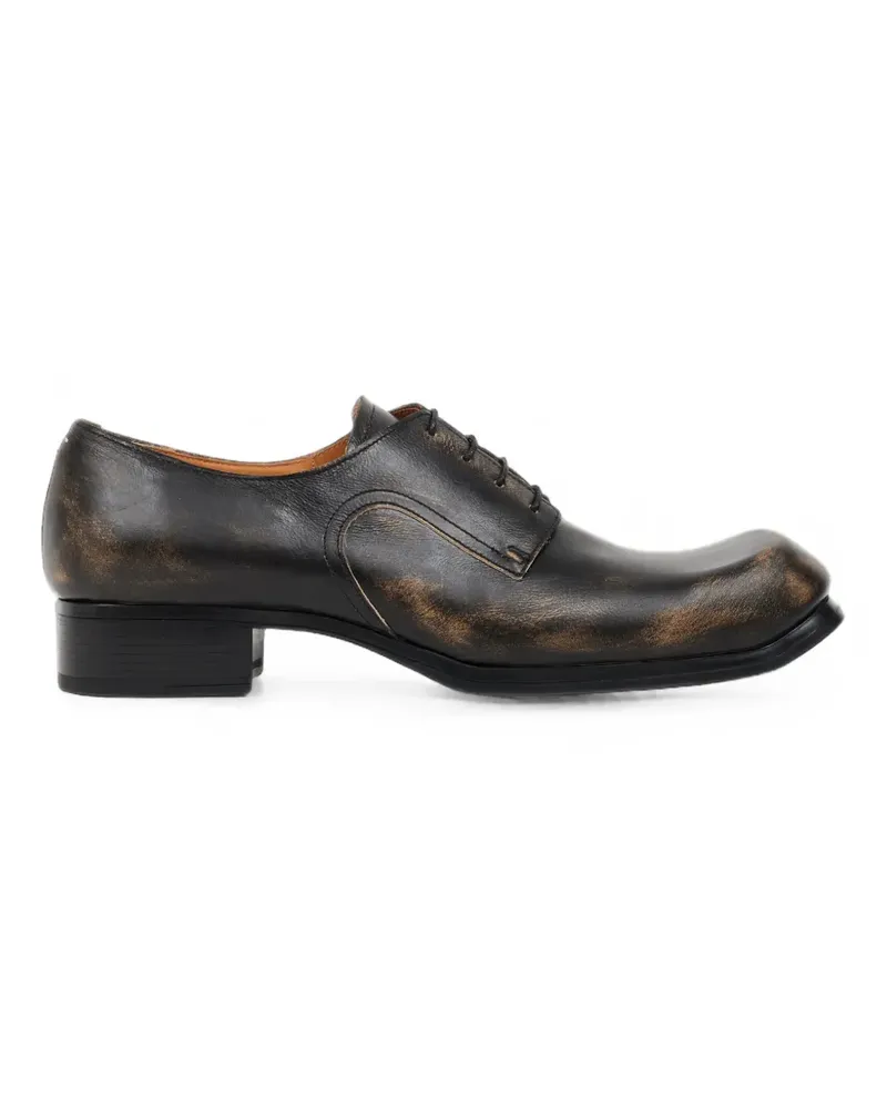 Maison Margiela Derby-Schuhe im Distressed-Look - Schwarz Schwarz