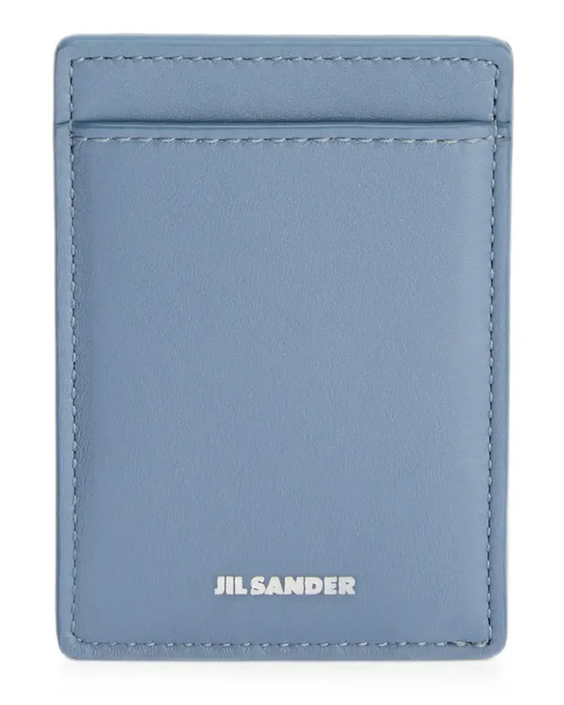 Jil Sander magnetic card holder - Blau Blau