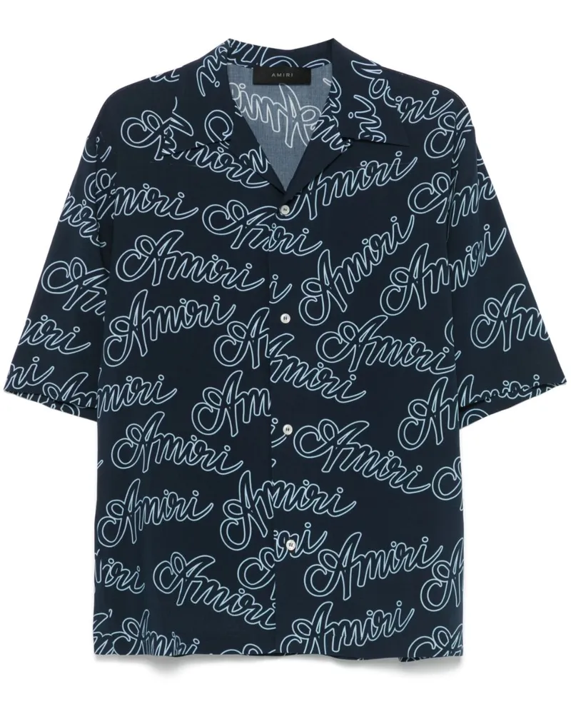 Amiri Script Hemd - Blau Blau