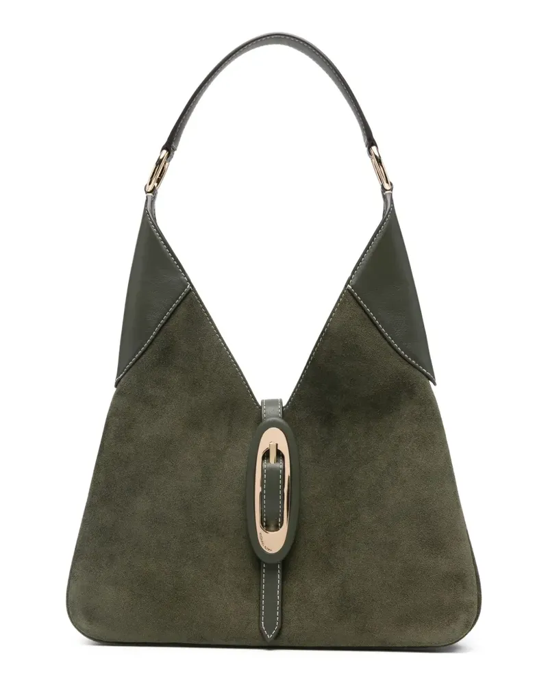 Michael Kors medium Cornelia suede buckle shoulder bag - Grün Grün