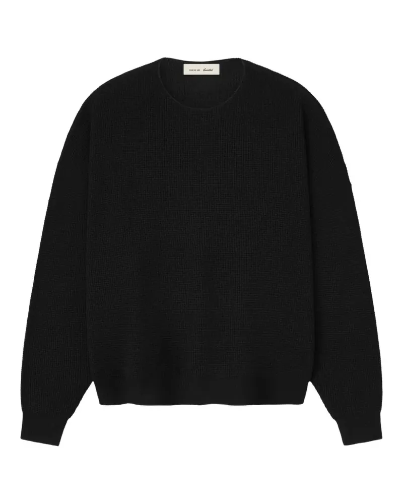 Fear of God waffle-knit sweater - Schwarz Schwarz