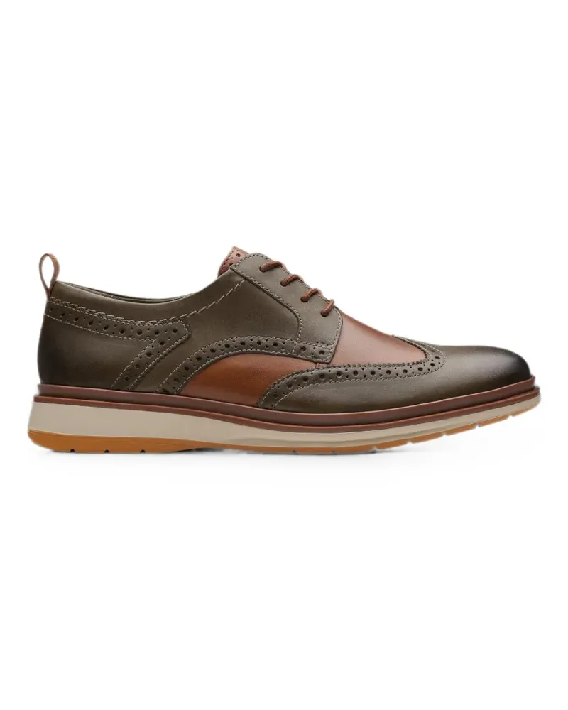 Clarks Chantry Wing brogue-detail Derby shoes - Grün Grün