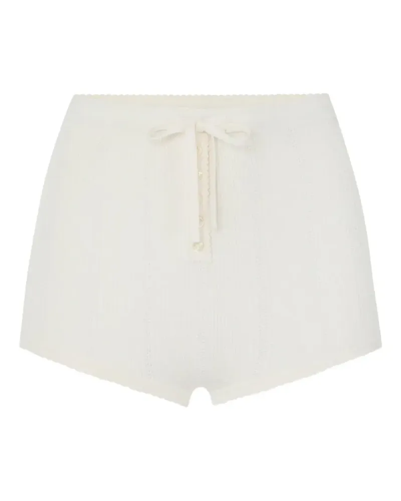 Elisabetta Franchi knit openwork briefs - Nude Nude