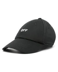 OFF-WHITE Baseballkappe mit Logo-Stickerei Schwarz