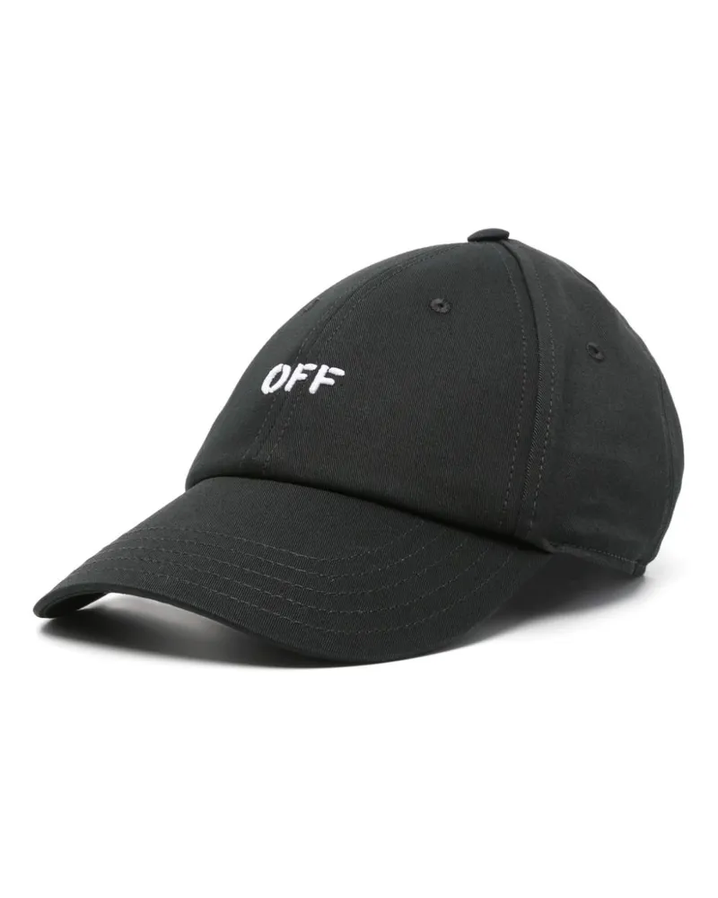 OFF-WHITE Baseballkappe mit Logo-Stickerei - Schwarz Schwarz