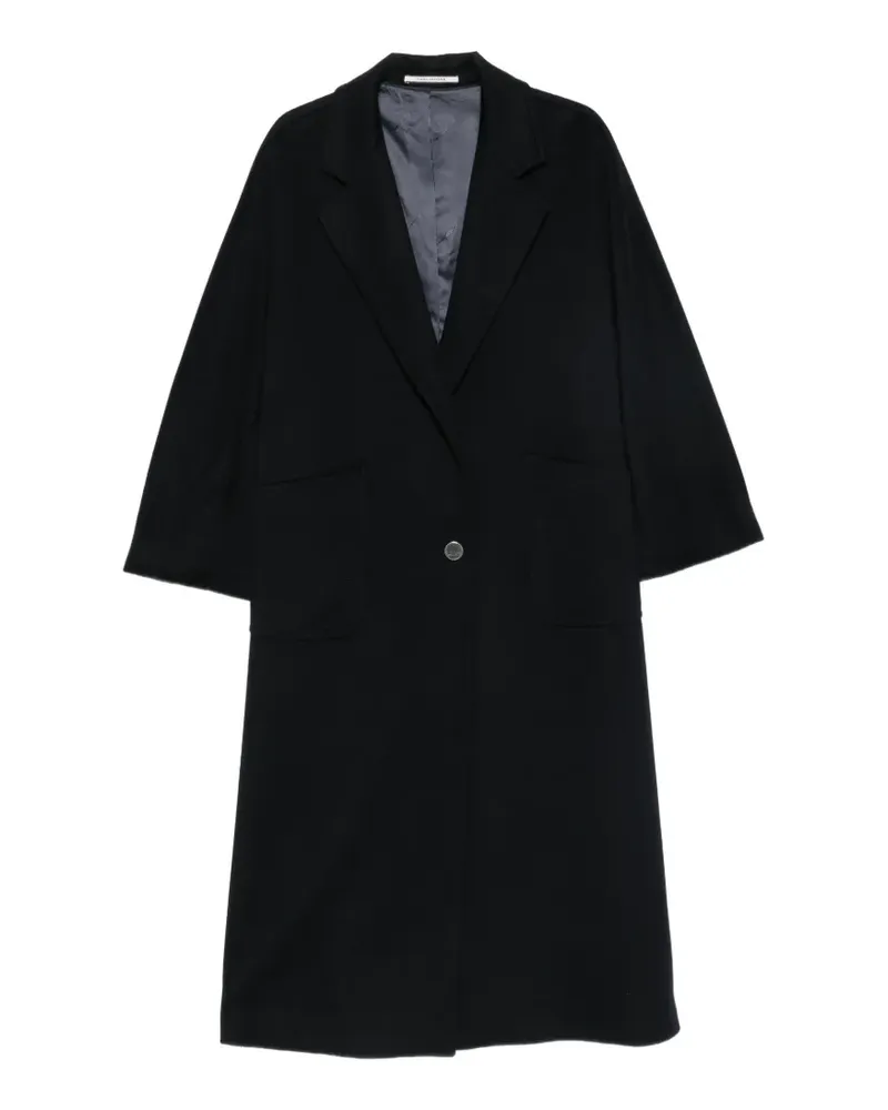 Tagliatore Mantel mit fallendem Revers - Blau Blau