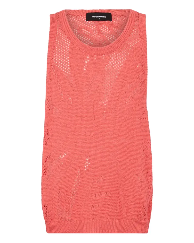 Dsquared2 Gestricktes Top - Rot Rot