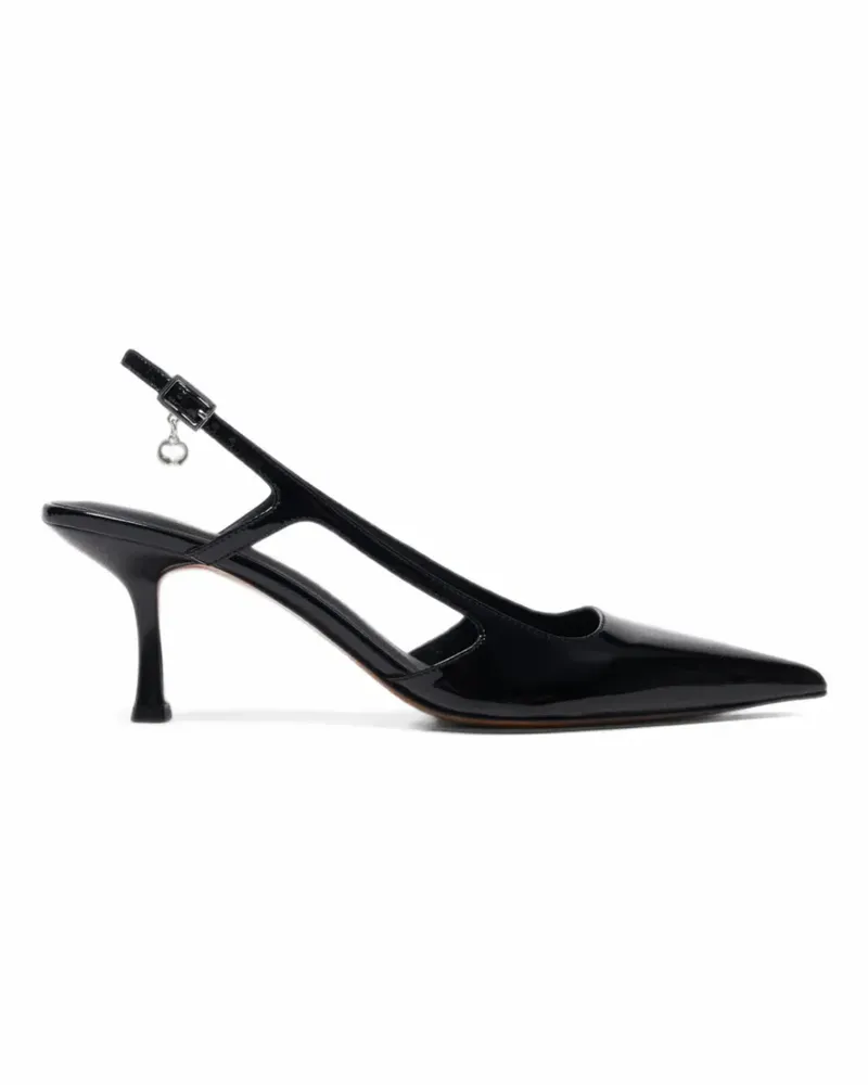 Maje patent leather slingback pumps - Schwarz Schwarz