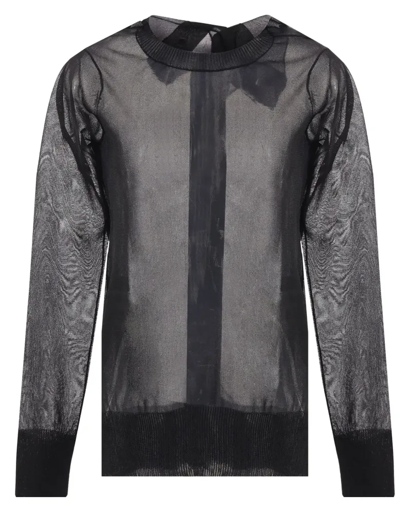 Yohji Yamamoto Asymmetrischer Cardigan - Schwarz Schwarz