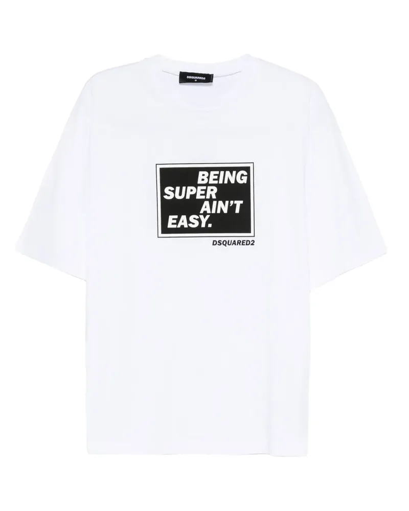 Dsquared2 T-Shirt mit grafischem Print - Weiß Weiß