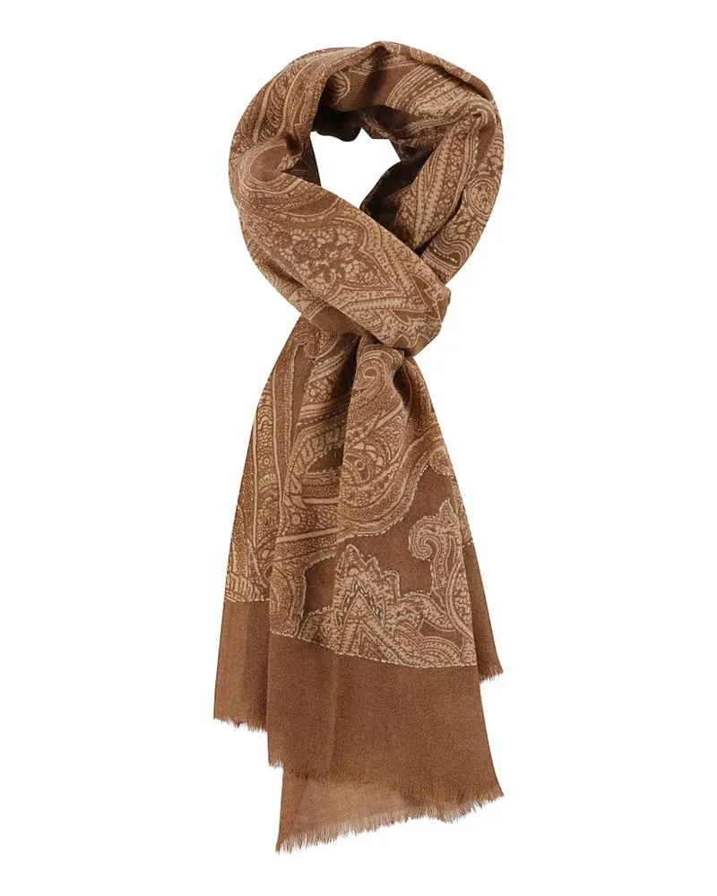Altea paisley-print wool scarf - Braun Braun