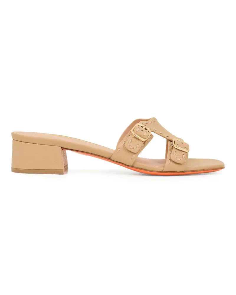 Santoni Didi Sandalen mit Schnalle - Nude Nude